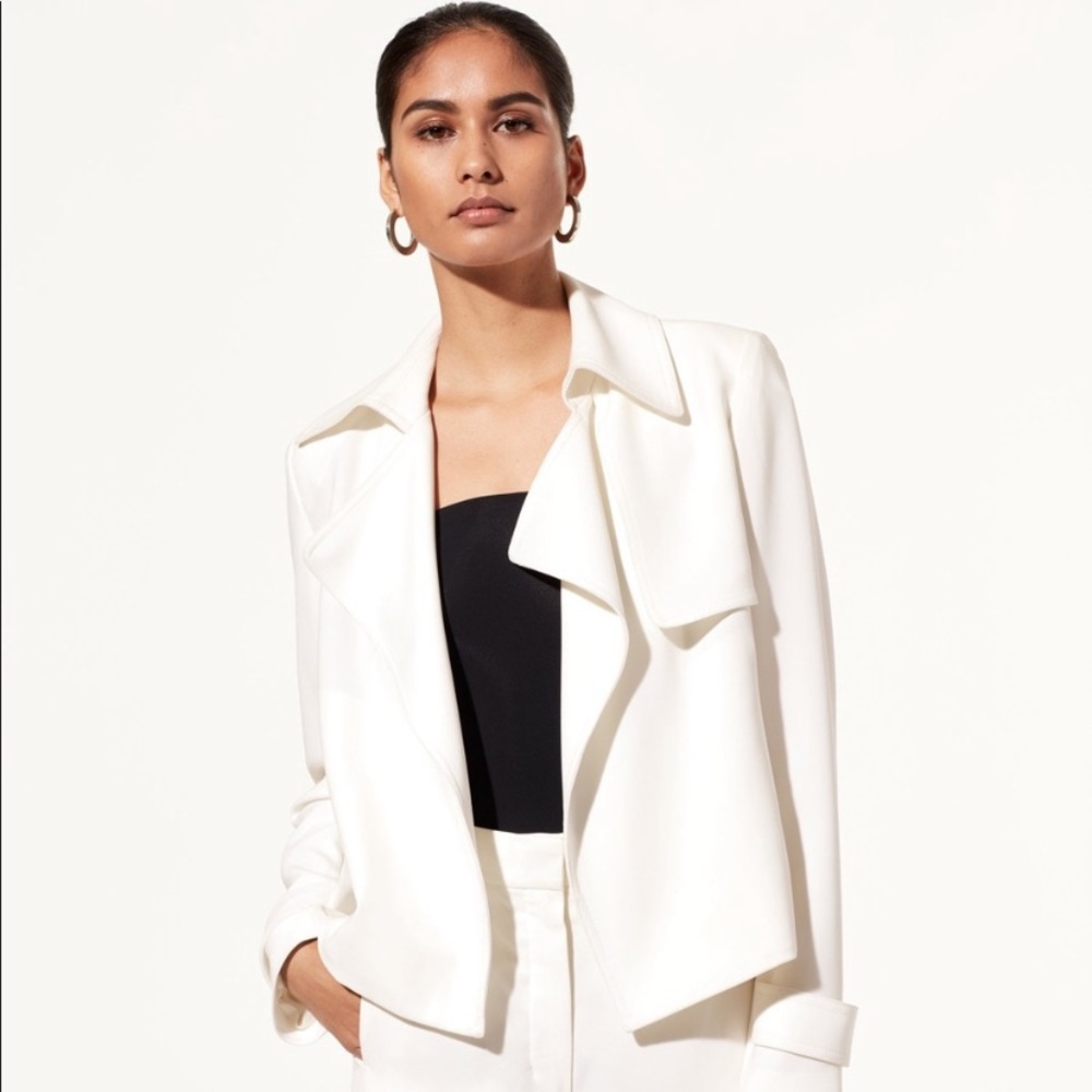Aritzia Cream Trench Coat